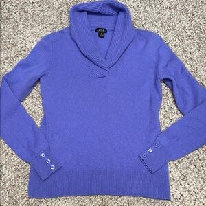 Prive 100% cashmere roll neck Women's Purple Sweater